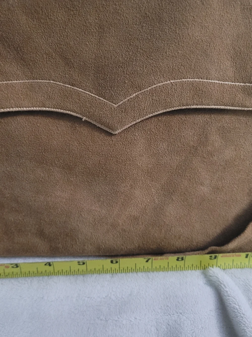 Vintage Reva Tan Ultra Suede Shoulder Bag Envelope Flap Minimalist Camel Brown